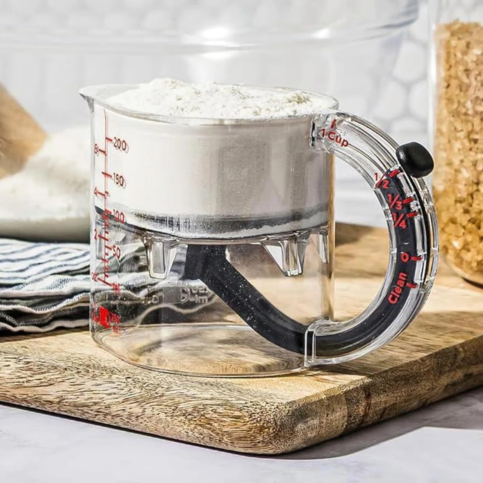 🍳 4-in-1 Adjustable Measuring Cup – Precision, Simplicity, and Clean Cooking