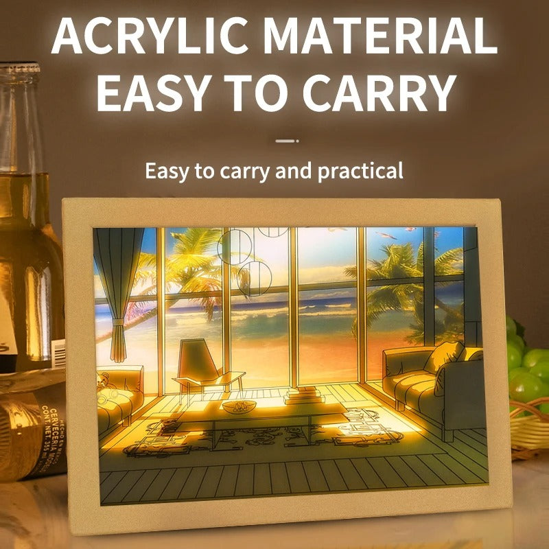 ✨ The Home, City & Sky LED Light Frame Collection – Bring Every View to Life