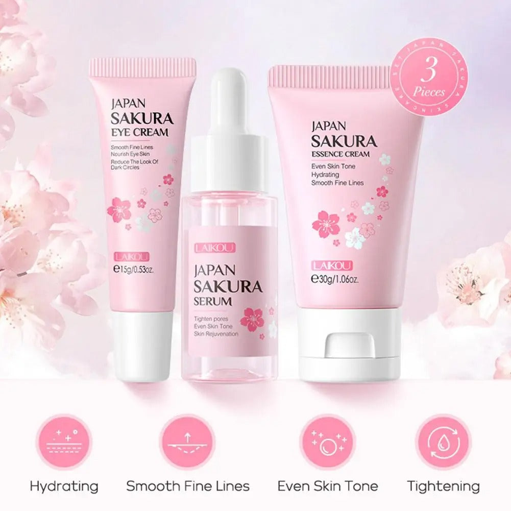 🌸 Japan Sakura 3-Piece Skincare Kit