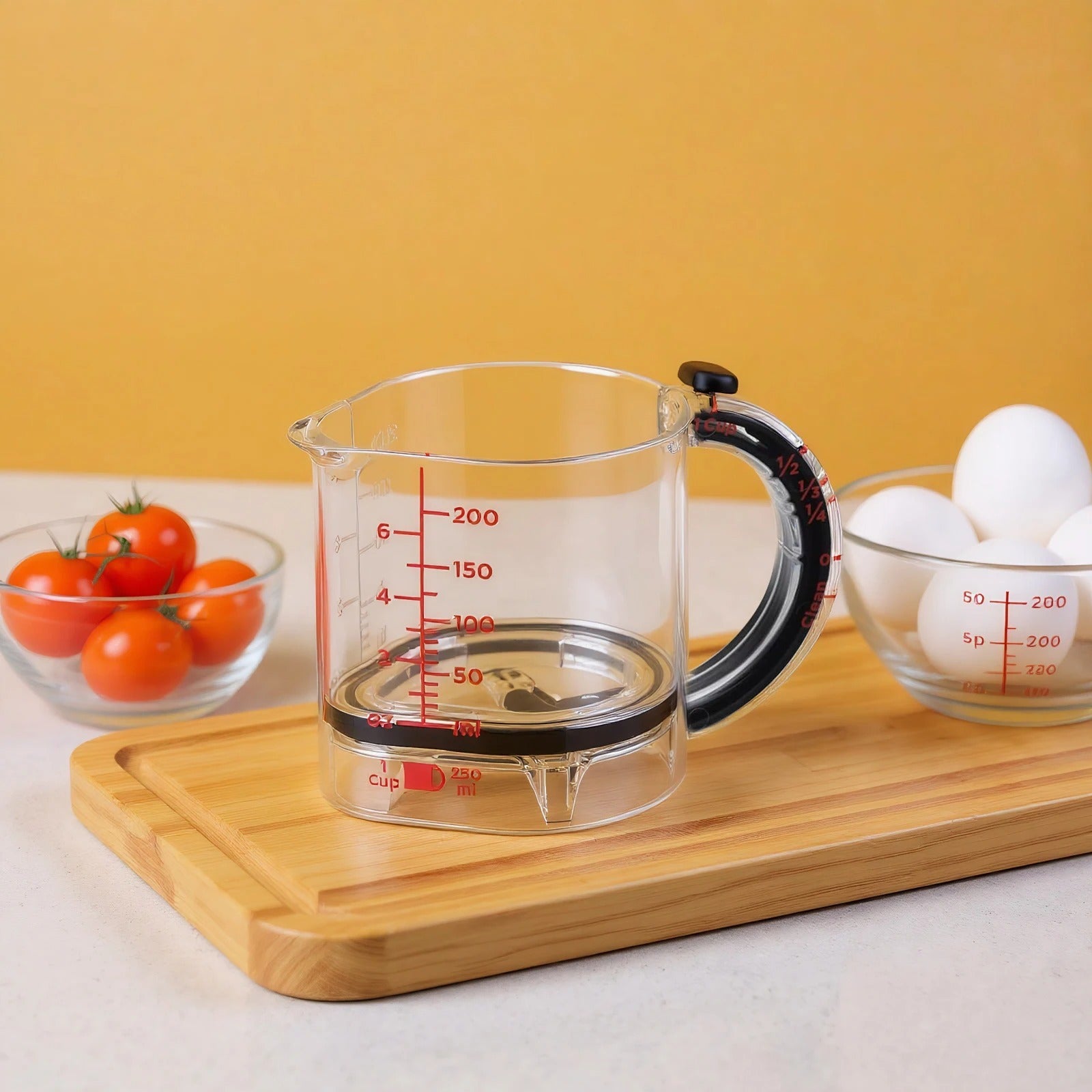 🍳 4-in-1 Adjustable Measuring Cup – Precision, Simplicity, and Clean Cooking