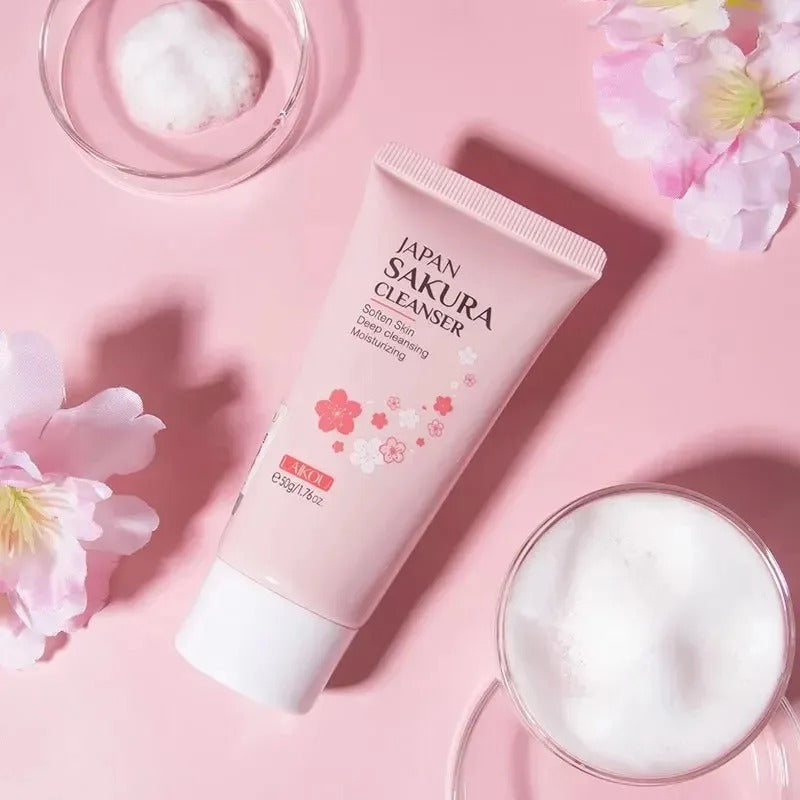 🌸 Japan Sakura Cleanser — Deeply Clean, Softly Glow