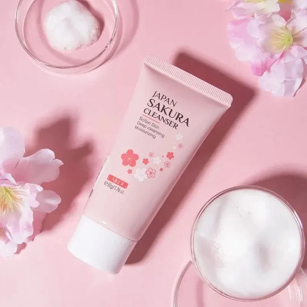 🌸 Japan Sakura Cleanser — Deeply Clean, Softly Glow