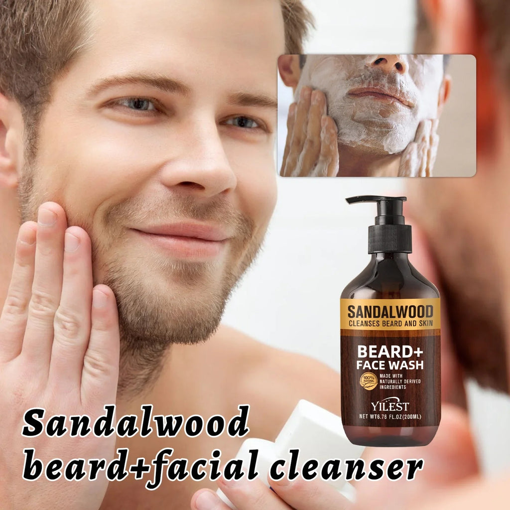 Sandalwood Beard + Face Wash 🌿🔥