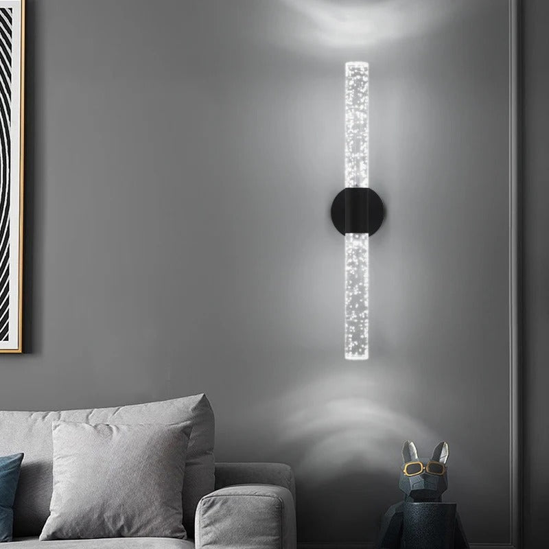 Vertical Glass Wall Sconce