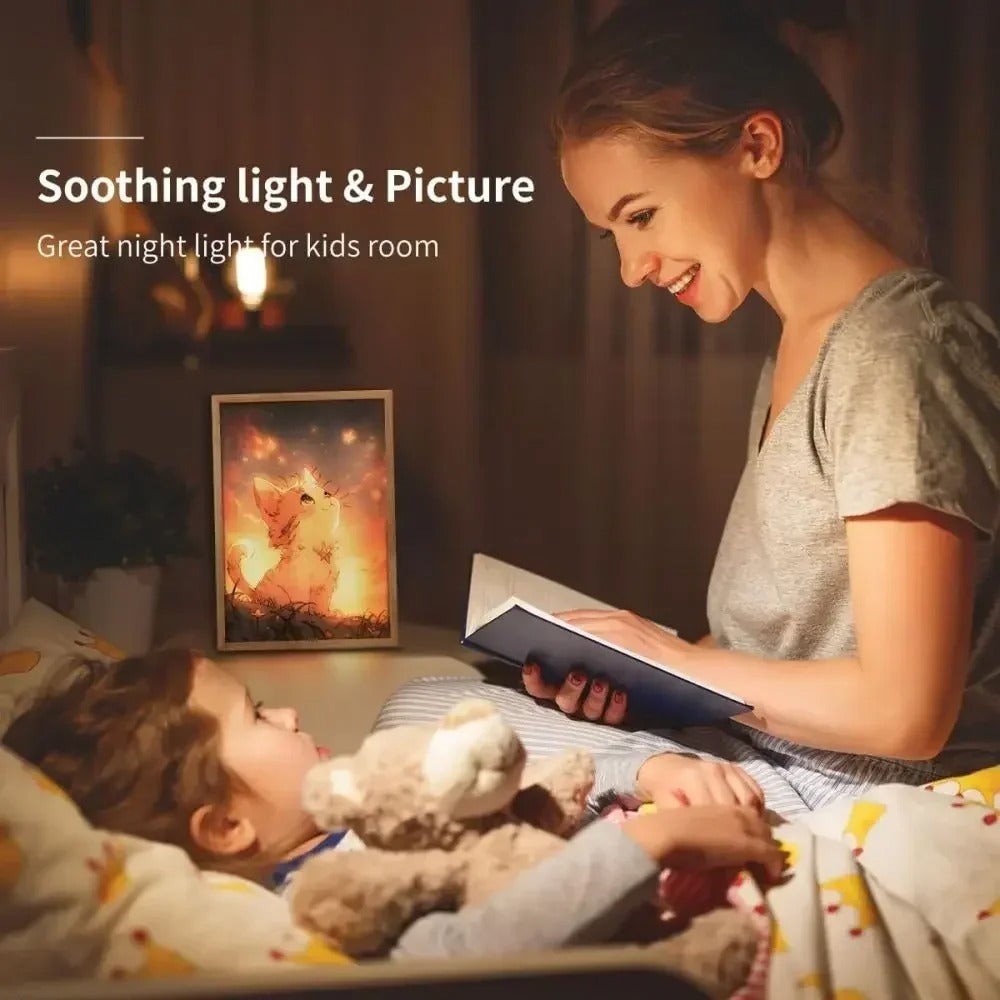 🐾✨ The Cat LED Light Frame Collection – Where Whiskers Meet Wonder! 🌙💛