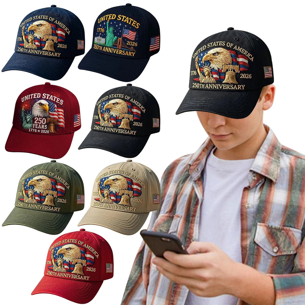 250th Anniversary Patriotic Eagle Cap – Celebrate the Spirit of America