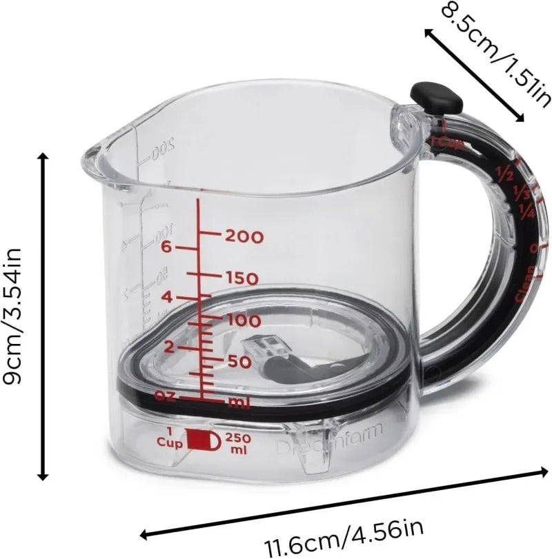 🍳 4-in-1 Adjustable Measuring Cup – Precision, Simplicity, and Clean Cooking