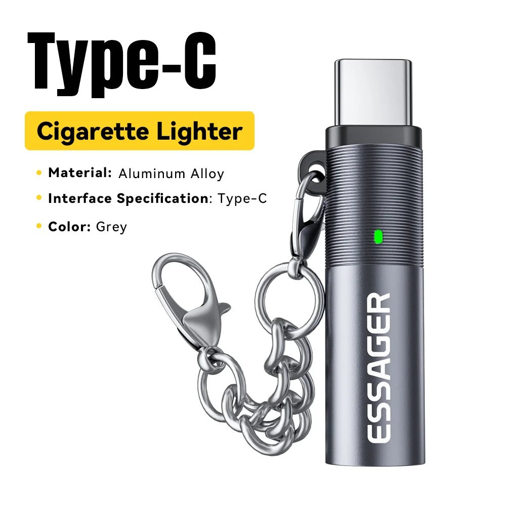 ⚡ ESSAGER™ Type-C Electric Lighter — Windproof, Rechargeable, and Sleekly Engineered
