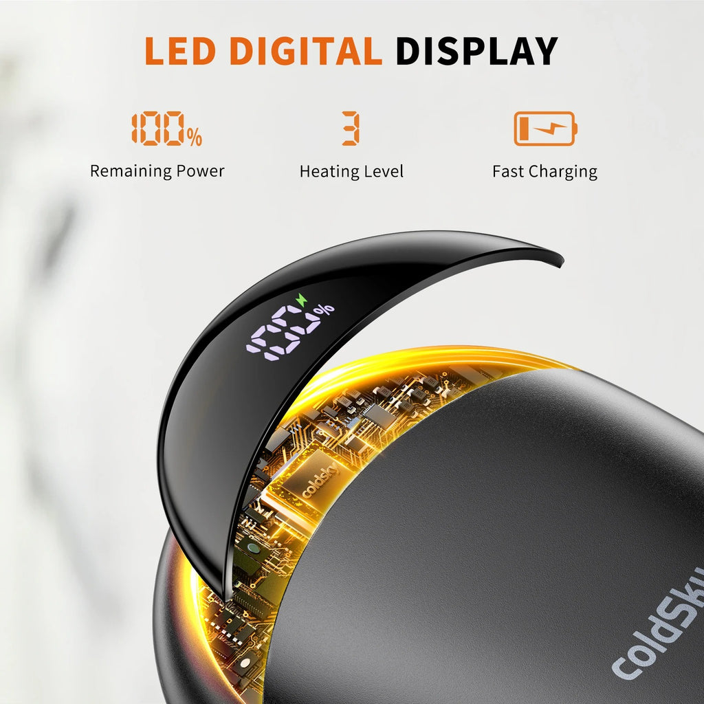 🔥 ColdSky™ By Nexsegon Rechargeable Hand Warmer — Smart Warmth, Anytime, Anywhere