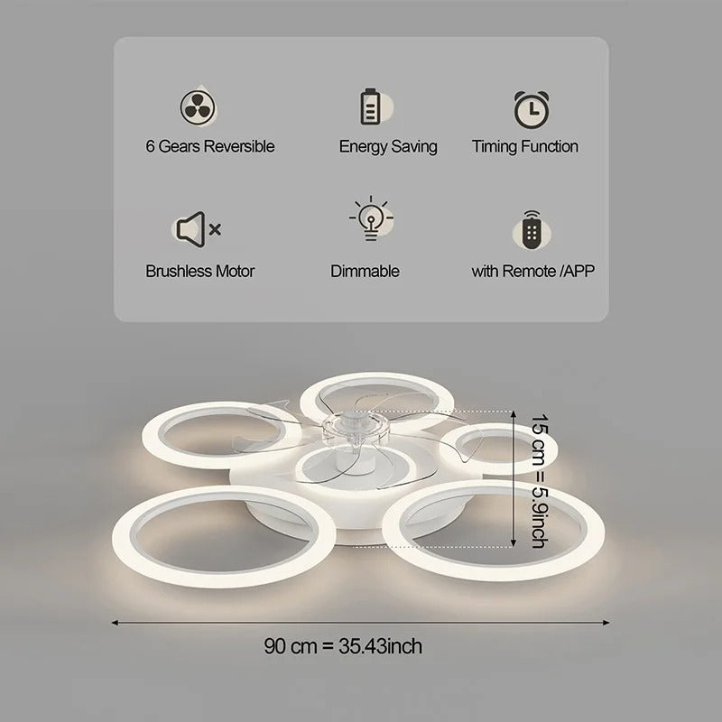 Integrated Ceiling Fan Light